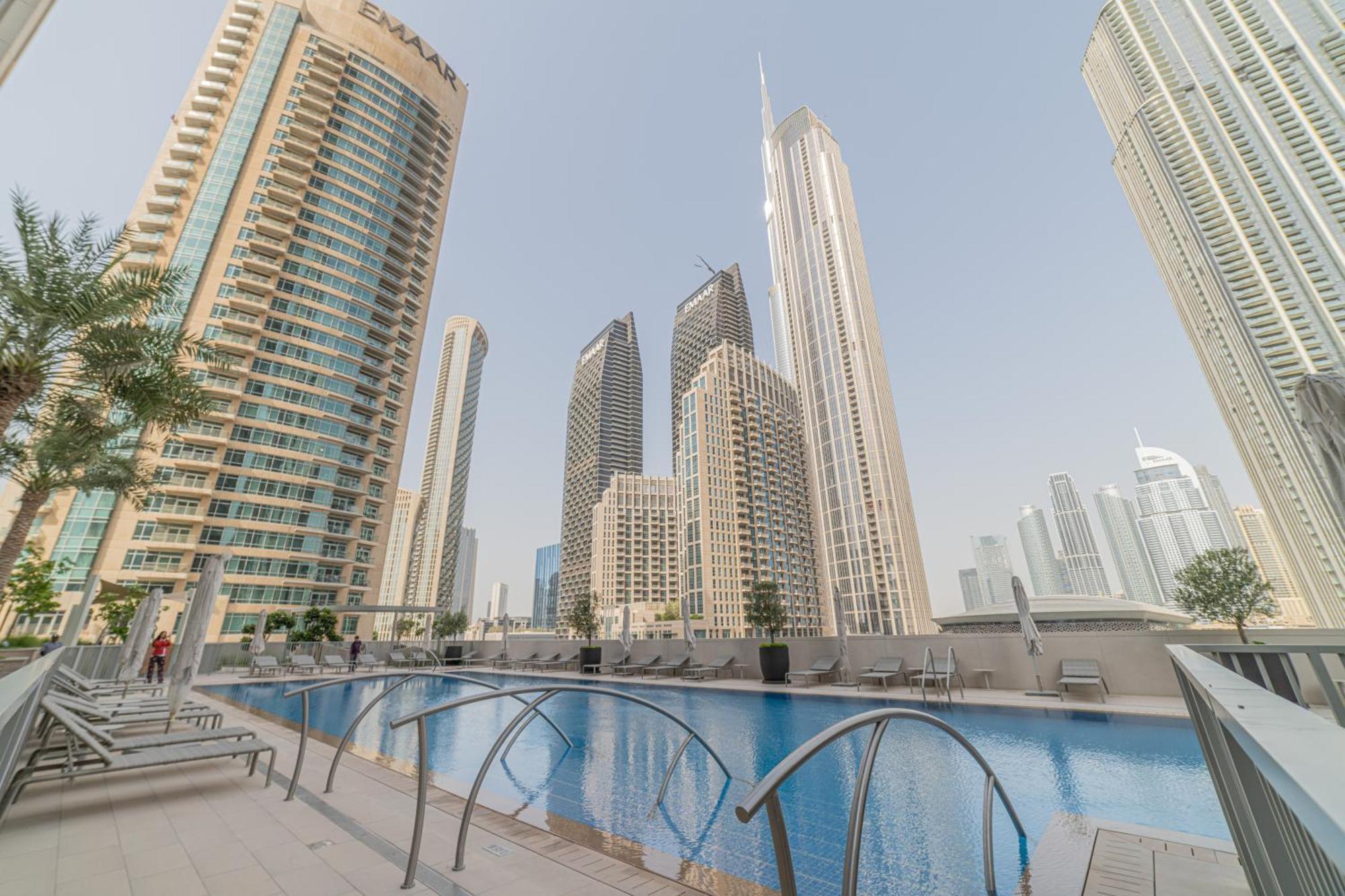 First Class 2Br With Full Dubai Boulevard View エクステリア 写真